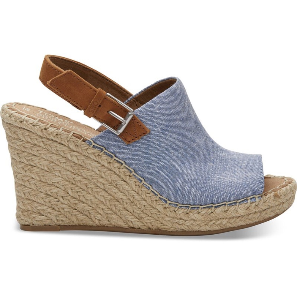 Toms Chambray Monica Wedge